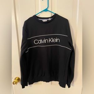 CALVIN KLEIN unisex logo pullover Sz L